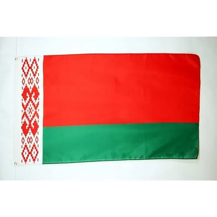 AZ FLAG - Flagge Weißrussland - 150x90 cm - Weißrussische Fahne 100% Polyester mit Messing-Ösen - 110g