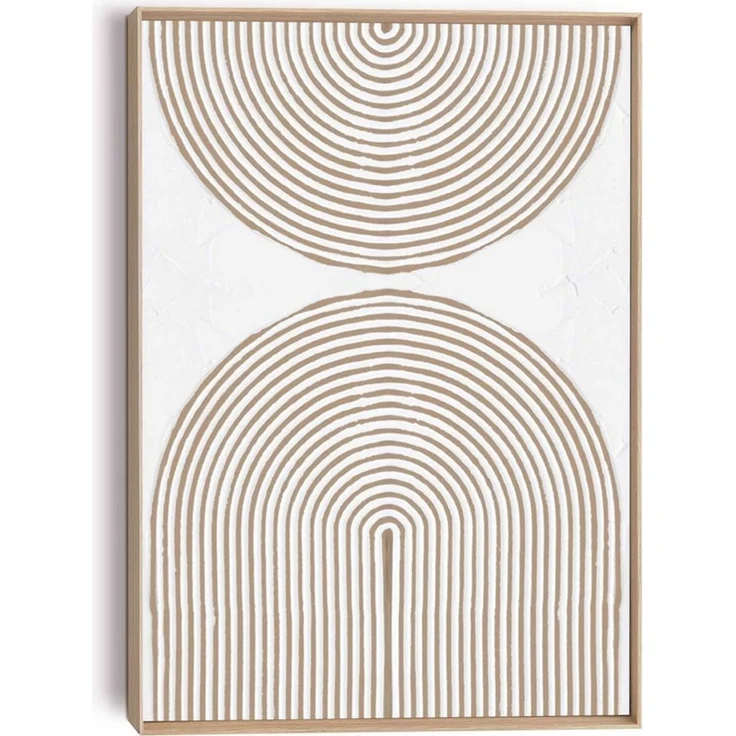 Reinders! Wandbild Reliefbögen, Wohnzimmer - Beige - MDF - Abstrakt - 50x70 cm – Bild 1