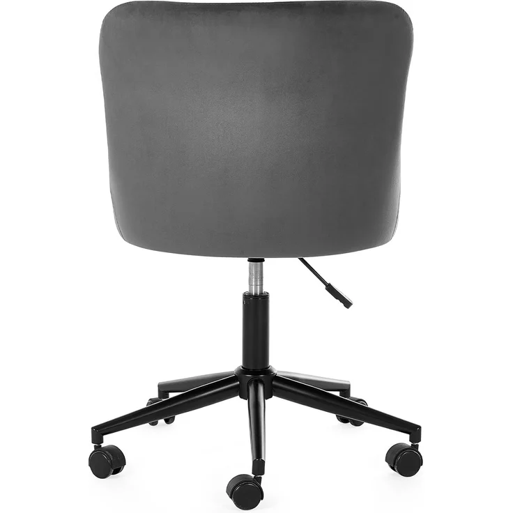 Julian Bowen Luxuriöser Bürostuhl aus grauem Samt, 52x60 cm – Bild 4
