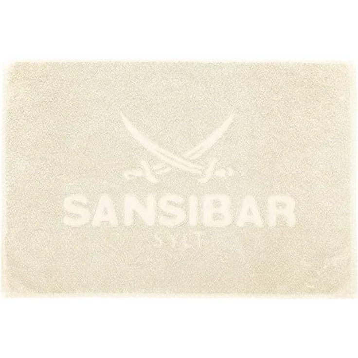 Sansibar Sylt Badematte Badvorleger, Duschvorleger, Badematte 50x80 cm, Hochtiefprägung, strapazierfähig, fußbodenheizungsgeeignet, Rückseite hat keine rutschhemmende Beschichtung, 100% Baumwolle (900 gsm), BxL: 50x80 cm – Bild 2