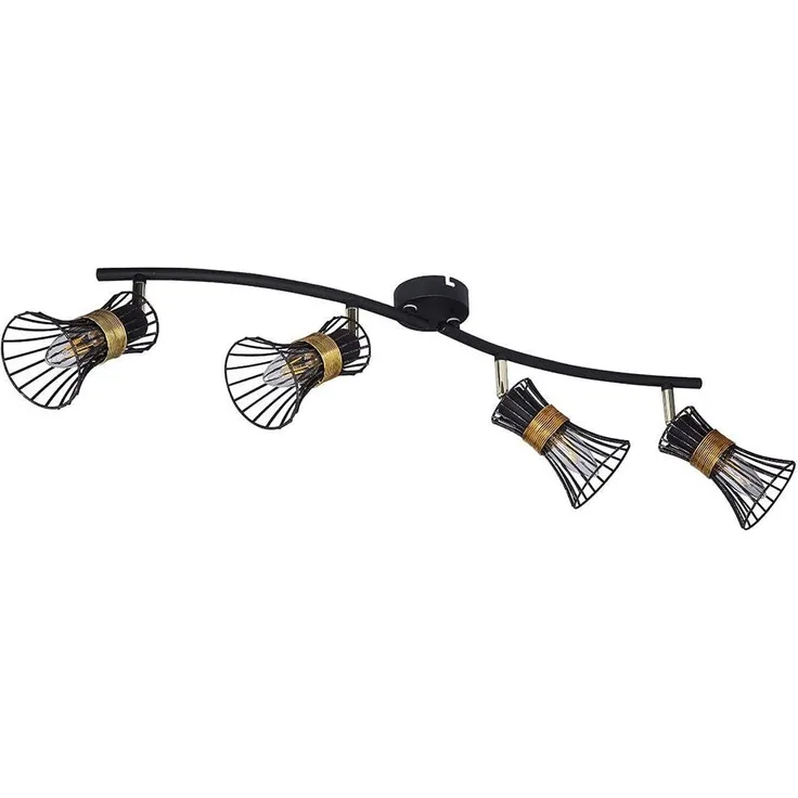 GLOBO Deckenleuchte E14 Wohnzimmer Deckenlampe Deckenstrahler 4 Flammig 54814-4