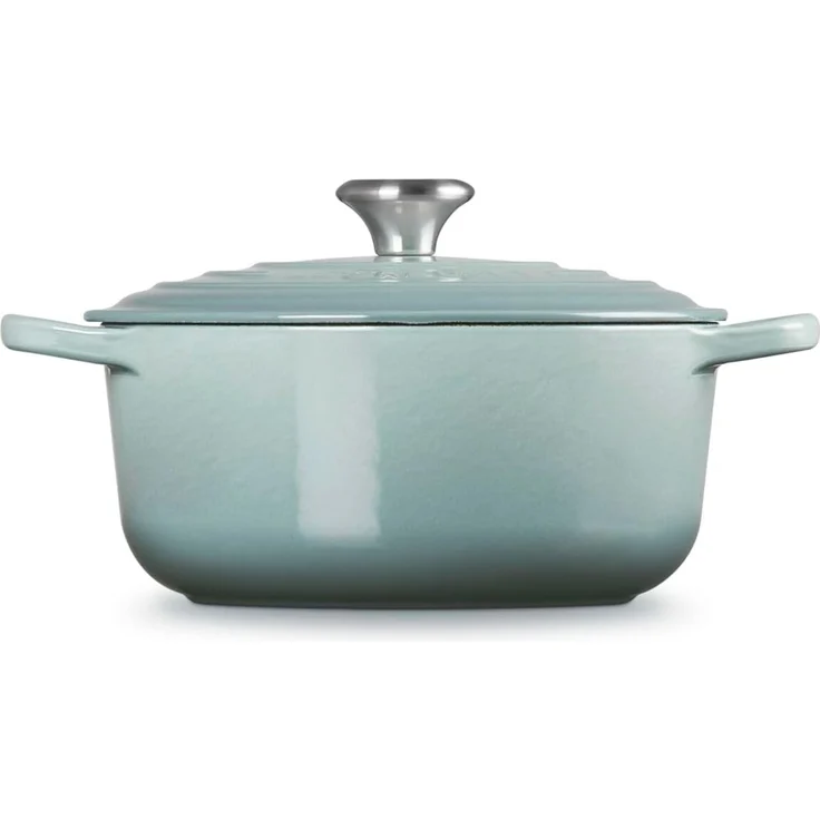 Le Creuset Signature Bräter rund 20 cm Sea Salt – Bild 3