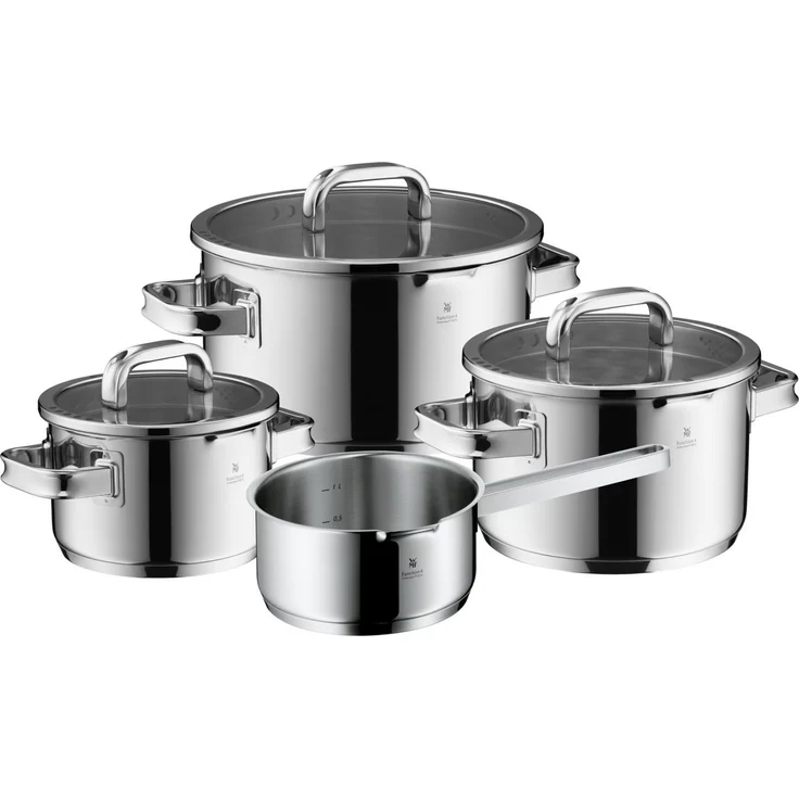 WMF Topf-Set Function 4 Advanced Top-Set, 4-teilig, Cromargan Edelstahl poliert (Induktionstöpfe, 4-tlg, Glasdeckel mit 4 Abgießfunktionen), Innenskalierung – Bild 5