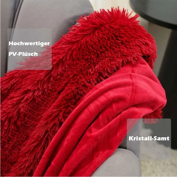 Wohndecke Kuscheldecke Flauschig,Ultraweiche Fleecedecke Leichte Warme Sofadecke, TUWENA, Wohn Kuscheldecke, Gemütliche Couchdecke, Atmungsaktiv & Pflegeleicht – Bild 3