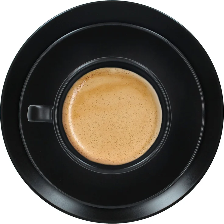 18tlg Kaffeeservice Panther schwarz Steingut 6 Personen – Bild 4