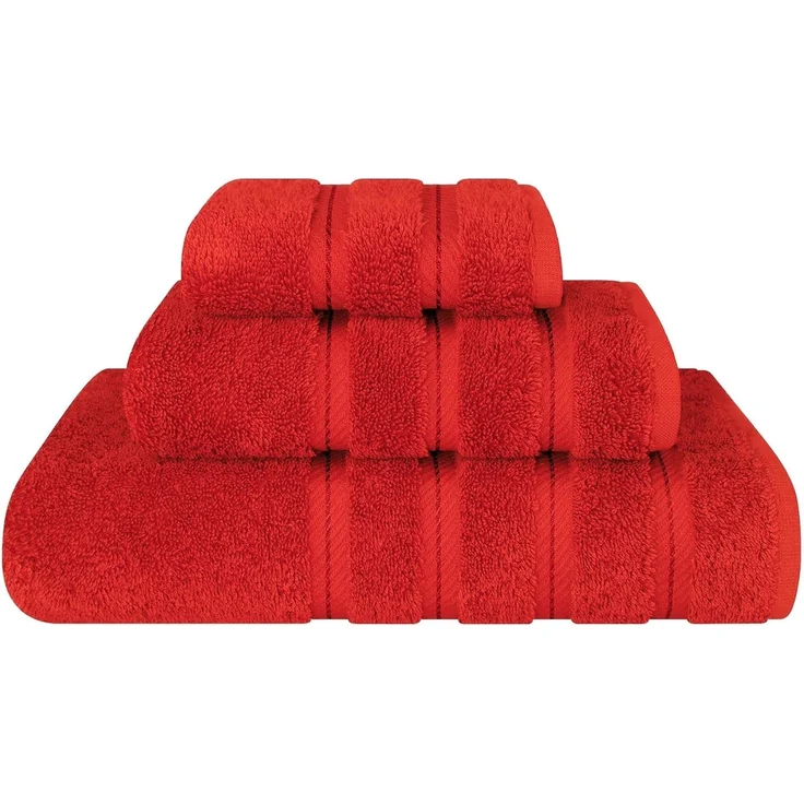 ABC Handtuchset aus Baumwolle, 3-teilig, rot – Bild 1