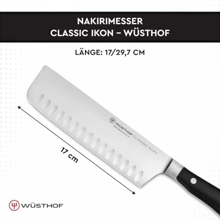 Wüsthof Classic Ikon Nakiri 17 cm | mit Kullenschliff – Bild 2