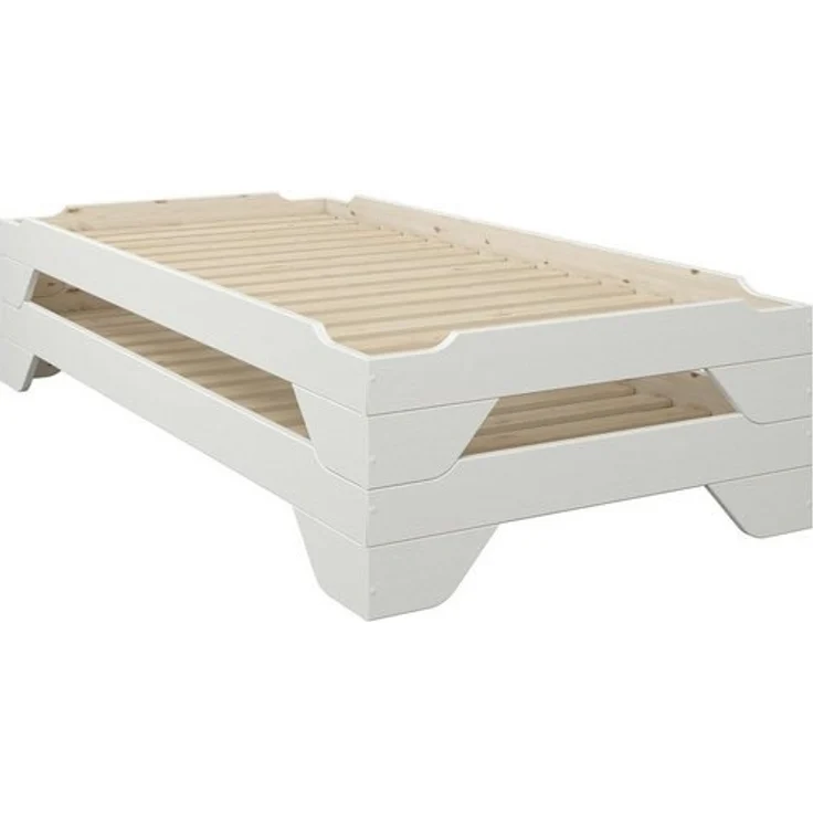 OTTO home Massivholzbett Melwine, Stapelbett, platzsparend, modern (1 Bett), inklusive Lattenrost, platzsparend und ideal für Besuch! – Bild 4