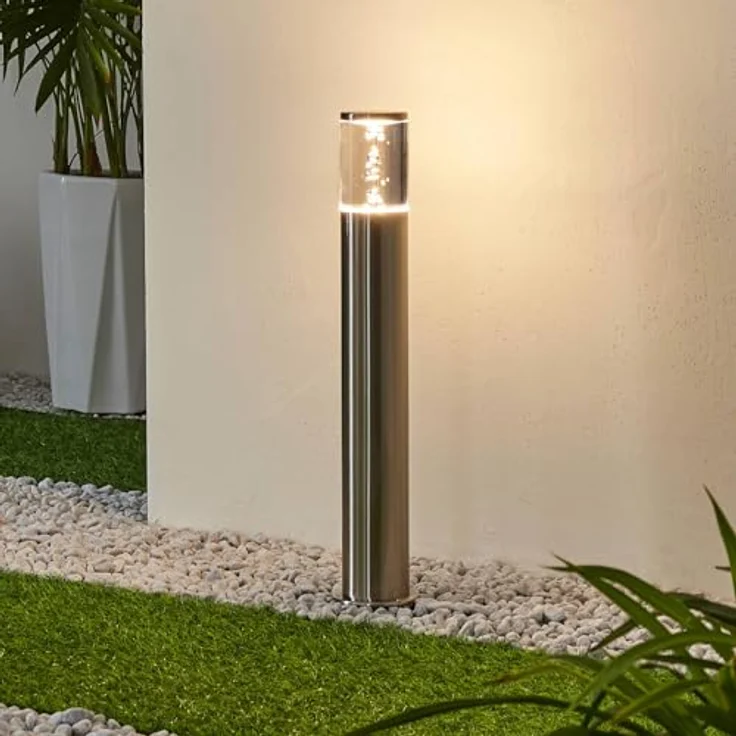 Lindby LED Außenleuchte Belen, spritzwassergeschützte 1-flammige Wegeleuchte für Garten und Terrasse, IP44 – Bild 2