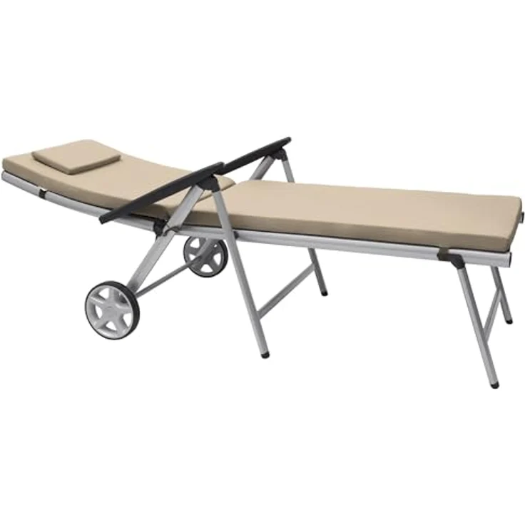 Beautissu Rollliegenauflage Loft RL 200 x 60 x 5 cm Natur – Bild 8