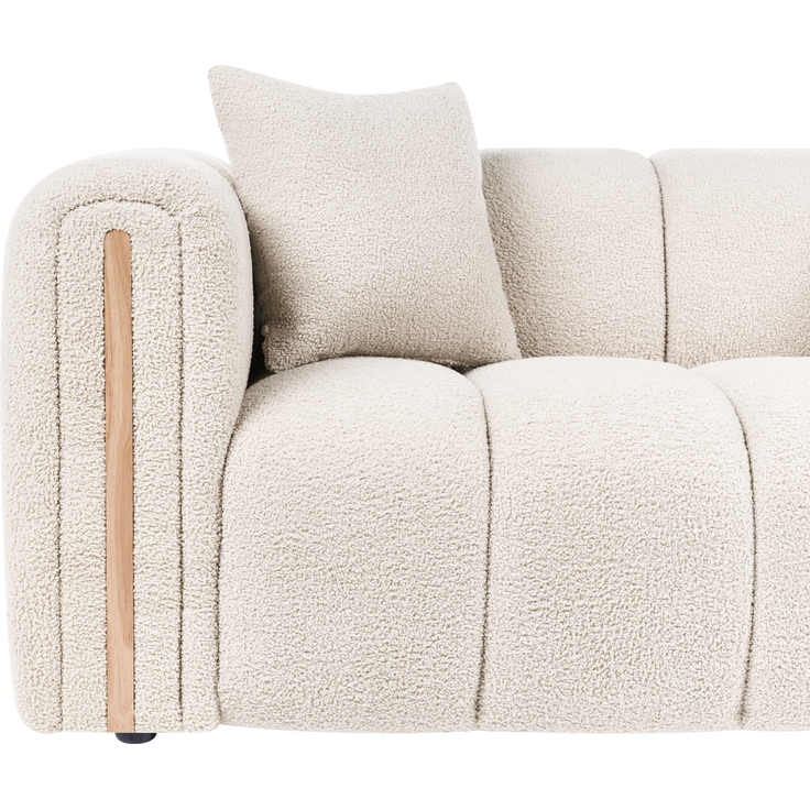 Sofa 2-Sitzer MORSIL Bouclé Beige – Bild 7