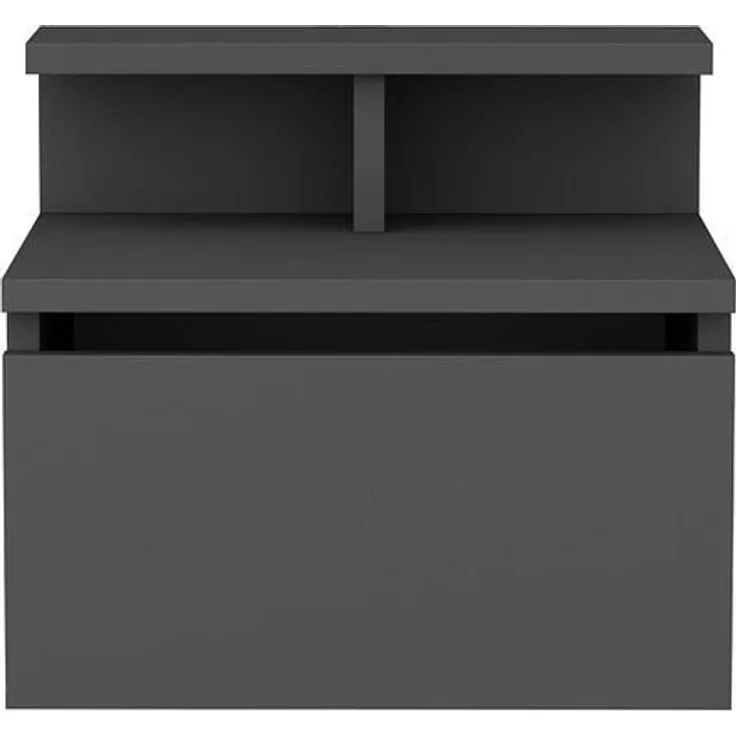 Calicosy Hängender Nachttisch, 1 Klapptür Anthrazit B39,8 cm - ALICE - Anthrazit