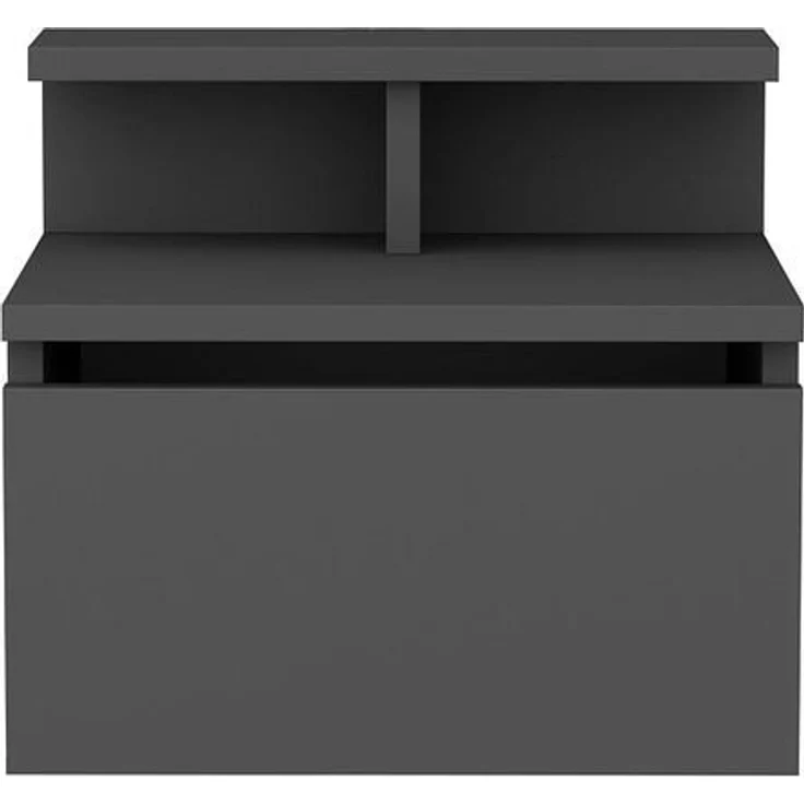 Calicosy Hängender Nachttisch, 1 Klapptür Anthrazit B39,8 cm - ALICE - Anthrazit – Bild 1