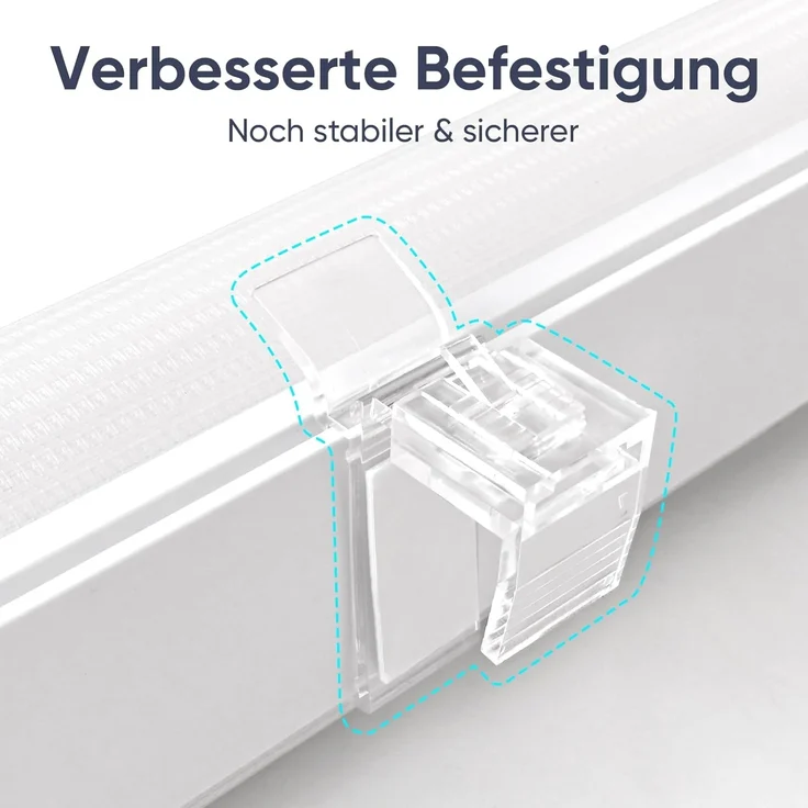 Doppelrollo Doppelrollo Duo Rollo Schnurlos Klemmfix ohne Bohren Rollo Faltrollo, Sekey, Klemmträger, ohne Bohren Klemmträger, ohne Kettenzug, sicherer für das Kinderzimmer – Bild 7