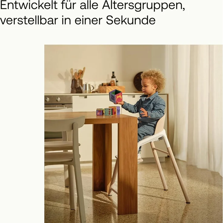 Bugaboo Hochstuhl Giraffe Warmes Holz / Grau – Bild 3