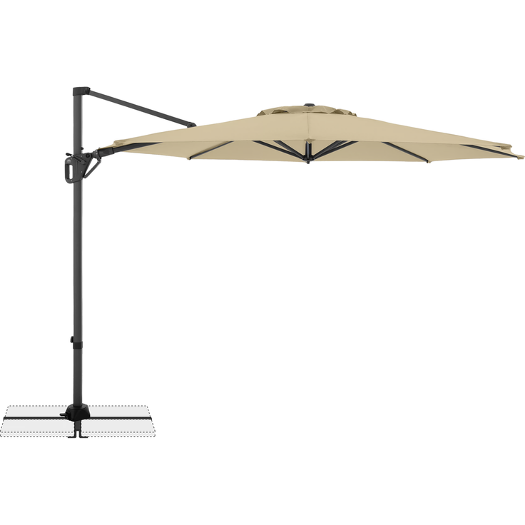 Doppler Sonnenschirm / Ampelschirm "LIFE 310 Side", sand, Ø 310 cm