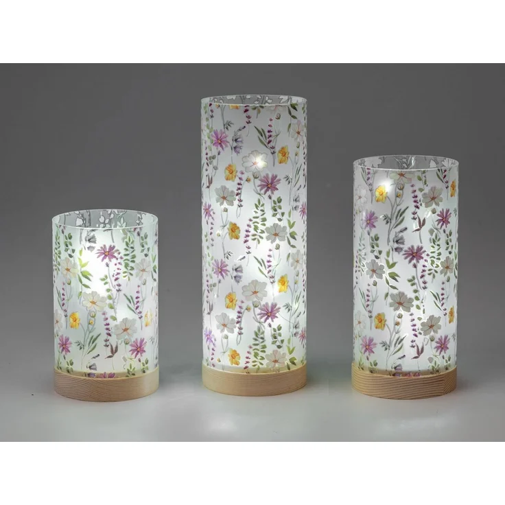 formano Tischleuchte Streublumen, LED, mit Timerfunktion, Mehrfarbig, Blumen, H: 25cm – Bild 2