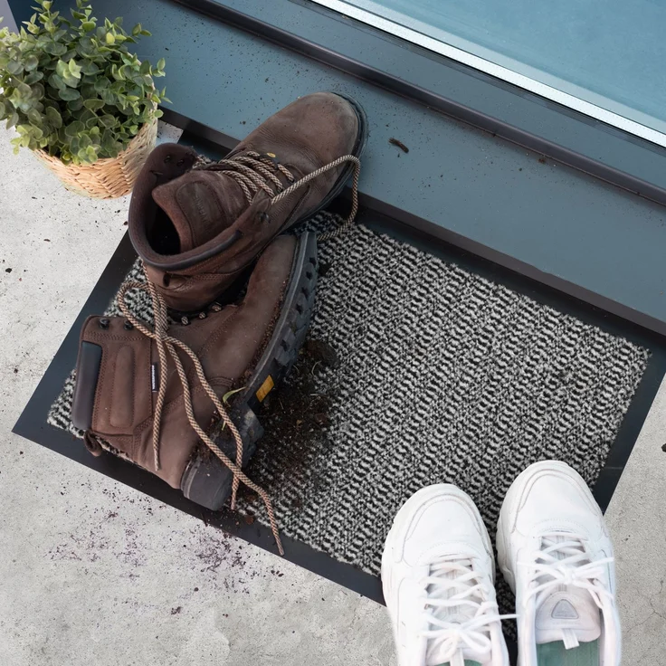 Furni24 Fußmatte - Grau-Schwarz, 40 x 60 cm – Bild 9