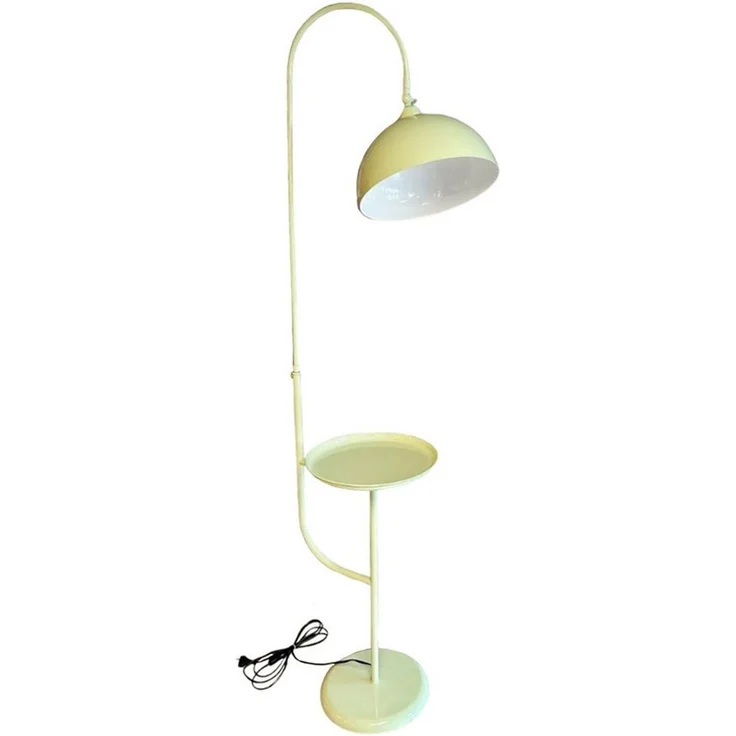 Bamyum Stehlampe Moderne Stehlampe aus Metall mit E27, verstellbarer Lampenschirm, ohne Leuchtmittel, E27, verstellbarer Lampenschirm, Stehluchte mit Ablage – Bild 5