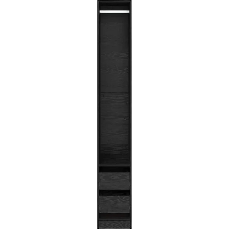 vidaXL Kleiderschrank Schwarz Eichen-Optik 30 x 50 x 200 cm 3403221 – Bild 6