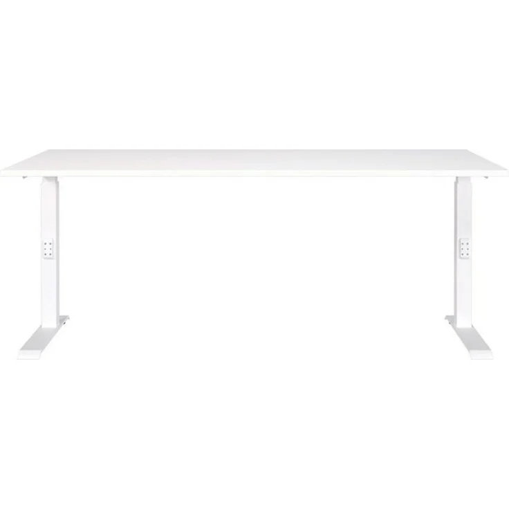 Germania Schreibtisch 7912-84, in Weiß, me. höheneinst, 180 x 91 x 80 cm (BxHxT) – Bild 4