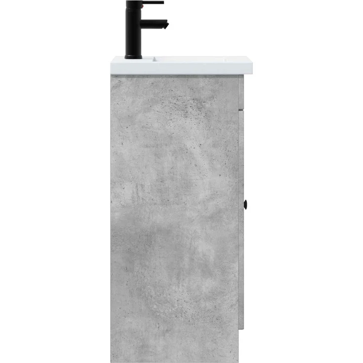 vidaXL Badezimmerschrank mit Waschbecken Betongrau 42 x 40 x 84,5 cm 890057 – Bild 4
