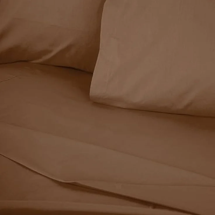 L'essentiel Maison 'Tonne Brune - 85' Ranforce Super King Spannbettlaken (FR) (IT) (ES) (DE), Braun, 200+30 x 180 cm – Bild 3
