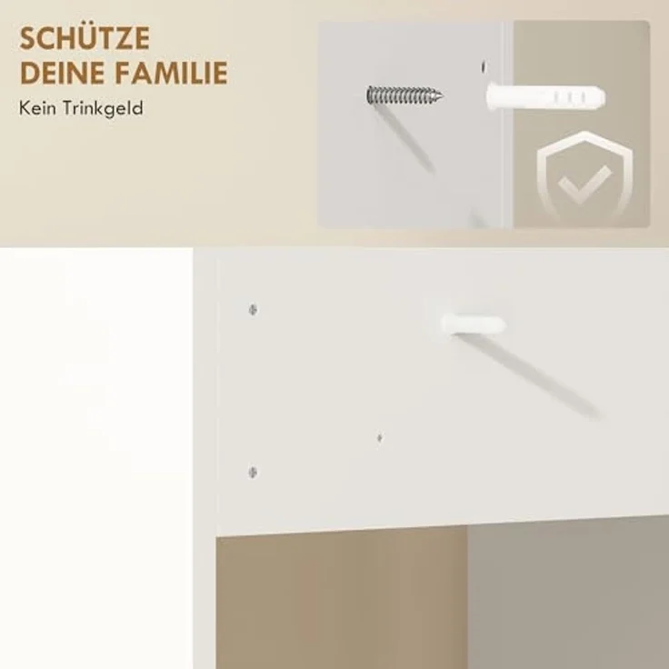 HOMCOM Waschmaschinenumbauschrank Badezimmerschrank (Badezimmerschrank, 1-St, Aufbewahrungsschrank) Waschmaschinenschrank mit Arbeitsplatte – Bild 6