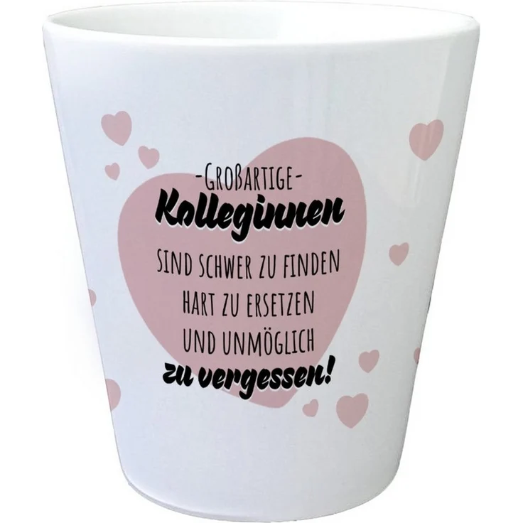 speecheese Blumentopf Herzen Blumentopf mit Spruch Großartige Kolleginnen – Bild 5