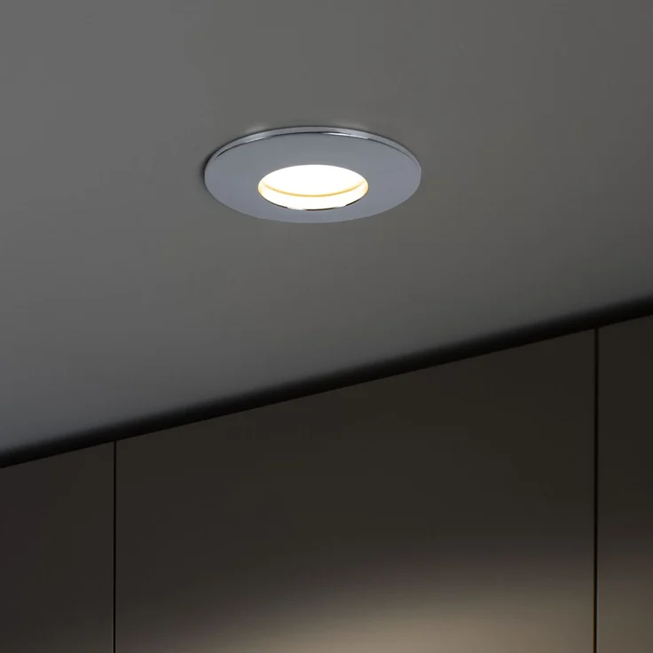 LED Einbauleuchte, rund, chrom, 8,3 cm – Bild 2