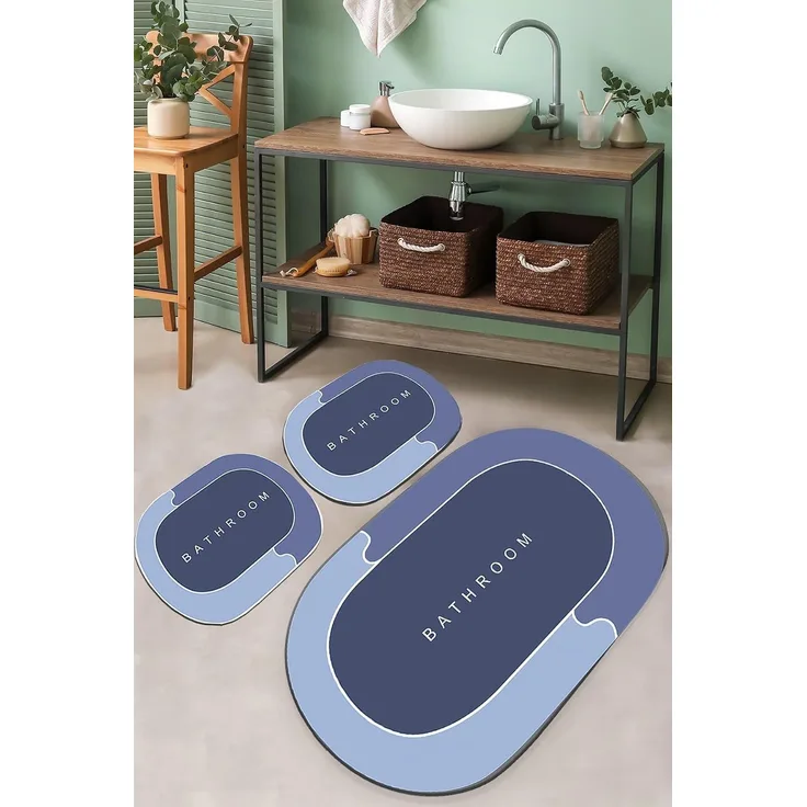 Mijolnir 'Skylife' Badematten-Set (3-teilig), Mehrfarbig