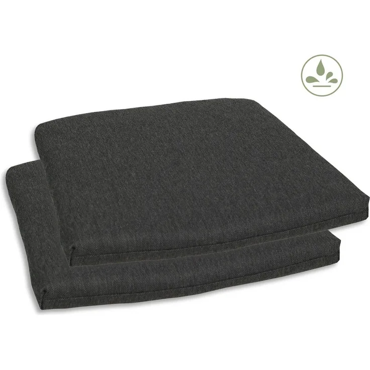 GO-DE Sitzkissen Selina, TOPSELLER!, 2er Set, 40x5x45 cm, wasserabweisend
