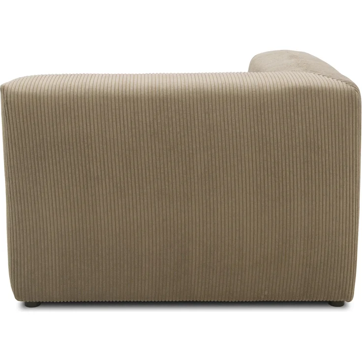DOMO. collection Polsterecke 800011, Modul-Polstersessel, quadratisch, individuell kombinierbar, Cord, Armsessel, Cocktailsessel, Loungesessel, 108 x 108 x 69 (BxTxH), schlamm – Bild 3
