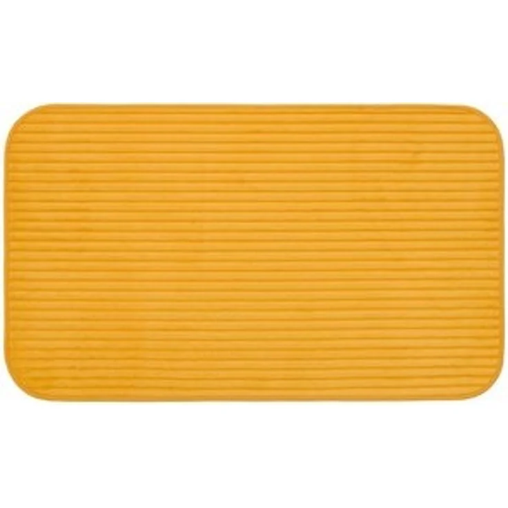 Gözze Badematte Berlin, Höhe 7 mm, rutschhemmend beschichtet, fußbodenheizungsgeeignet, Polyester, rechteckig, Badteppich, Uni Farben, Cord Optik, waschbar – Bild 6