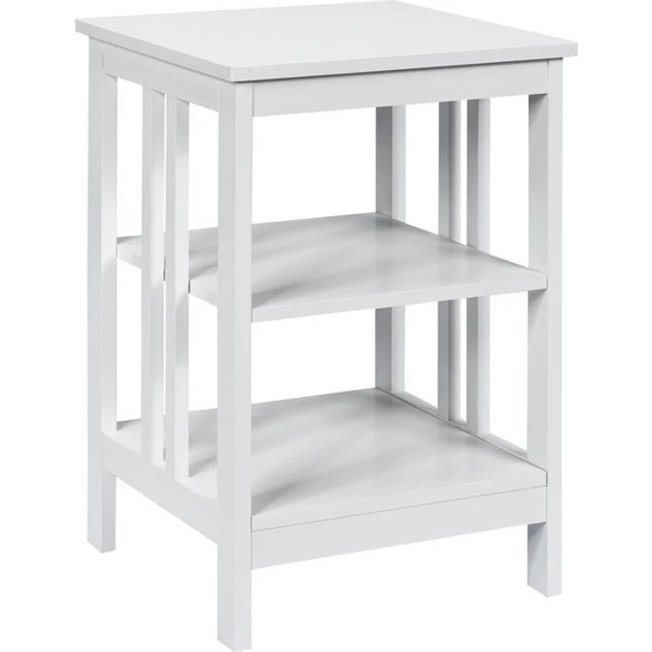 COSTWAY Nachttisch 3 Ebenen Beistelltisch (1-St), II-förmig, 40x40x61cm – Bild 4