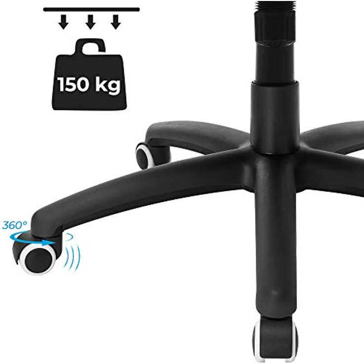 Songmics Racing Stuhl Bürostuhl Gaming Stuhl Chefsessel Drehstuhl PU, schwarz, OBG56B – Bild 10