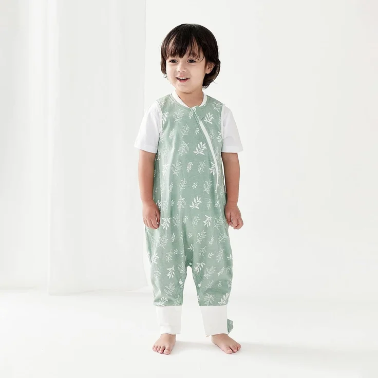 Duomiaomiao Schlafsack Sommer, Schlafsack mit füßen 0.5 tog, Dünne Sommerschlafsack mit füßen, 100% Baumwolle Schlafsack Kinder Sommer 3-4 Jahr – Bild 8