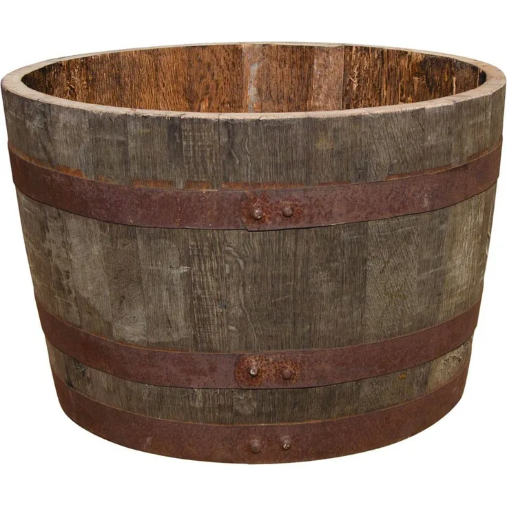 Temesso Pflanzkübel D 65cm - Halbes originales schottisches Whiskyfass
