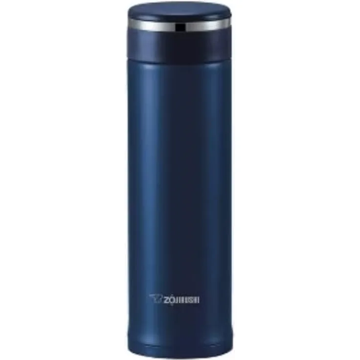 Zojirushi SM-JTE34AD Edelstahl-Reisebecher mit Teeblatt-Filter 16 Ounce dunkelblau