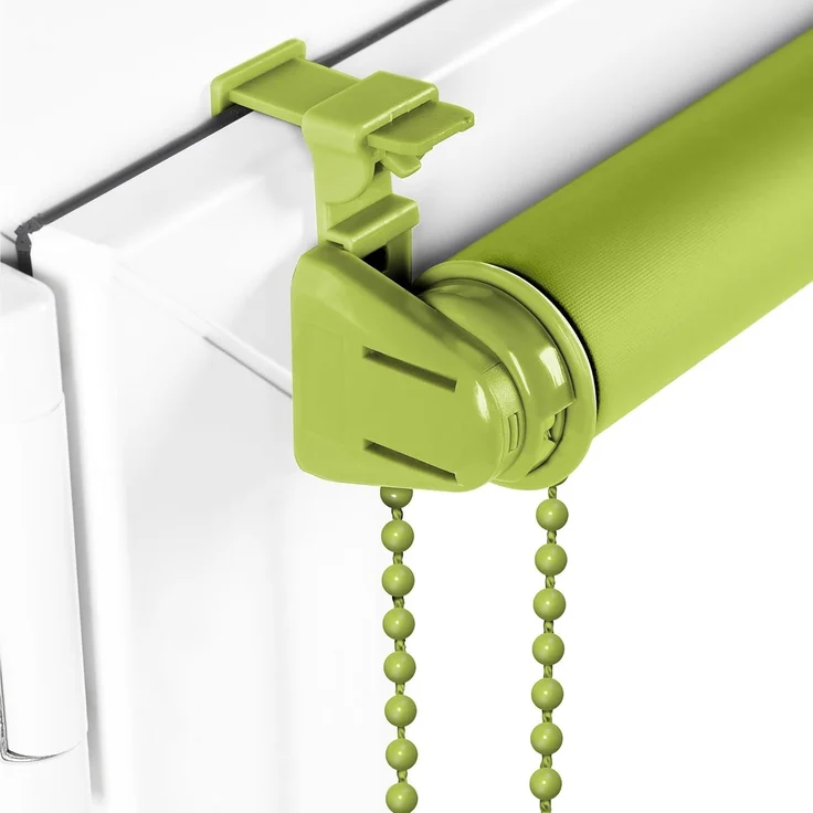 Verdunkelungsrollo Klemmfix ohne Bohren 95x210 cm Olivgrün Verdunklungsrollo Fensterrollo Rollo Seitenzugrollo Klemmrollo für Fenster & Tür – Bild 2