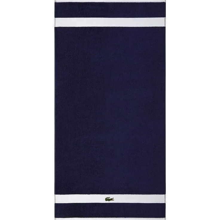 Lacoste Duschtuch L CASUAL, (1-St), mit Aufnähern