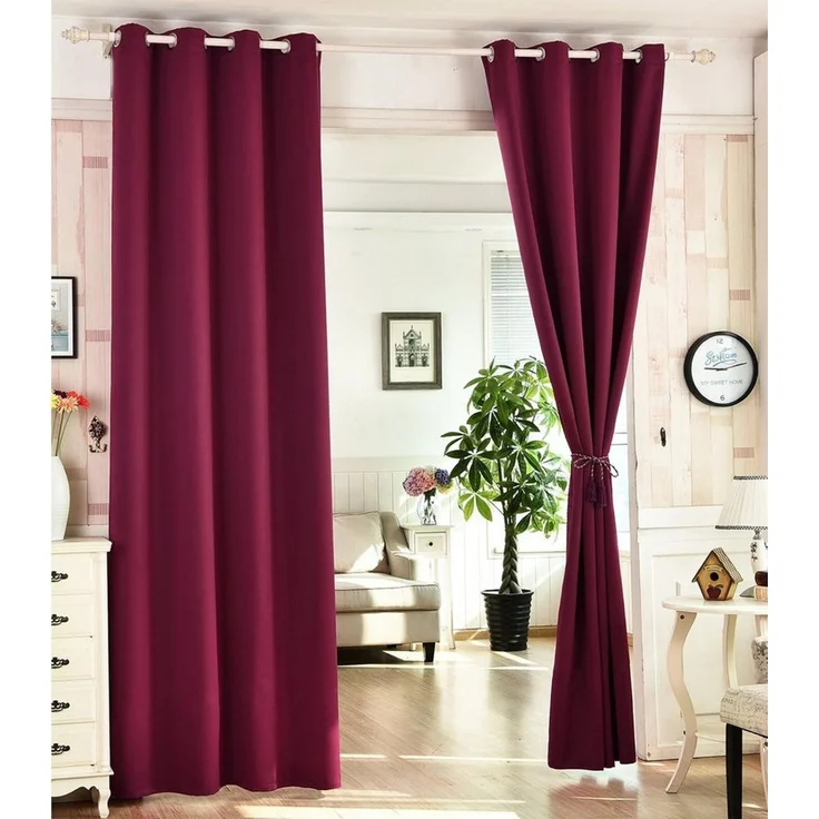 Woltu Gardine (1 St), blickdicht, mit Ösen, 130 g/m², Leichter & weicher – Bild 1