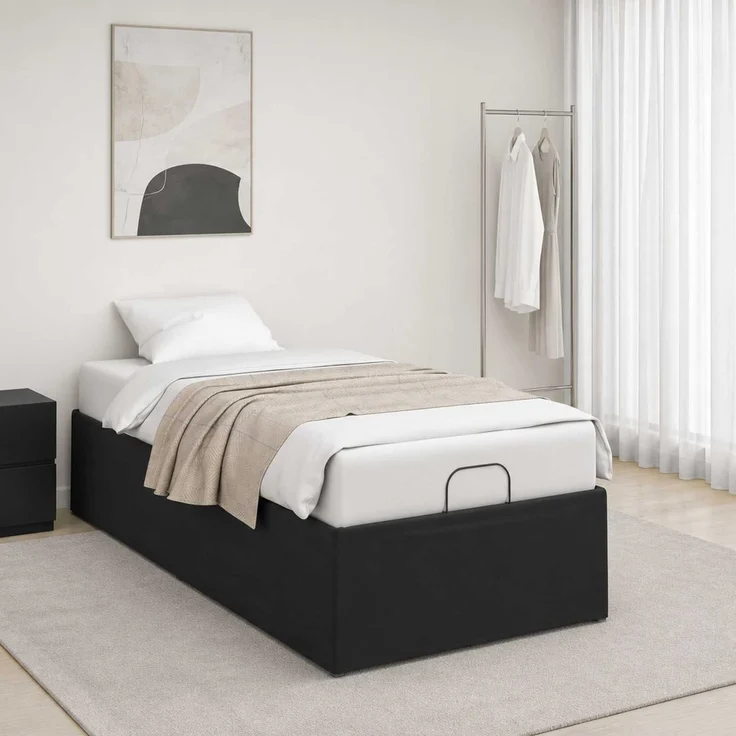 vidaXL Elektrisch verstellbares Bettgestell Schwarz 200 x 80 x 33,5 cm 42037284 – Bild 4