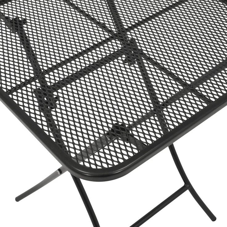DEGAMO RIVO Klapptisch, Streckmetall, eisengrau, 60x60cm – Bild 4