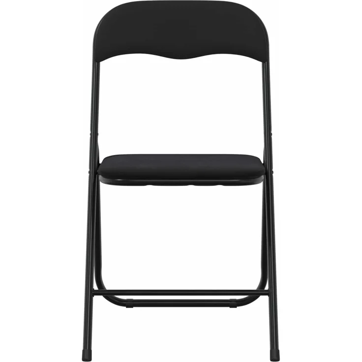 vidaXL Klappstuhl 2 pcs Schwarz 48 x 44 x 78 cm Samt 42029068 – Bild 5