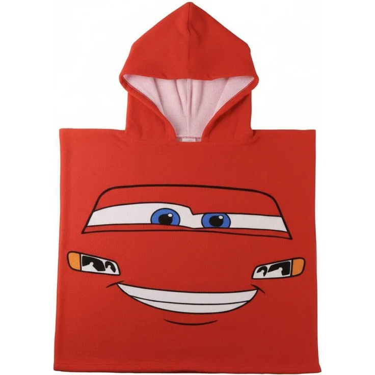 Disney Cars Kinder Badeponcho 55 × 77 cm 100% Polyester 250 gsm – Bild 1