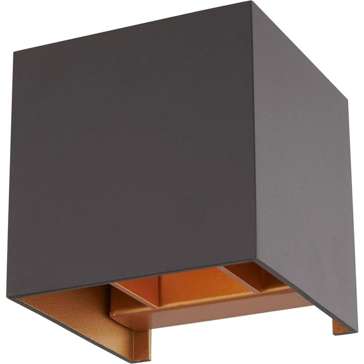 Arcchio Wandleuchte Zuzana, Metall, Schwarz IP20, 1 x 8 W LED