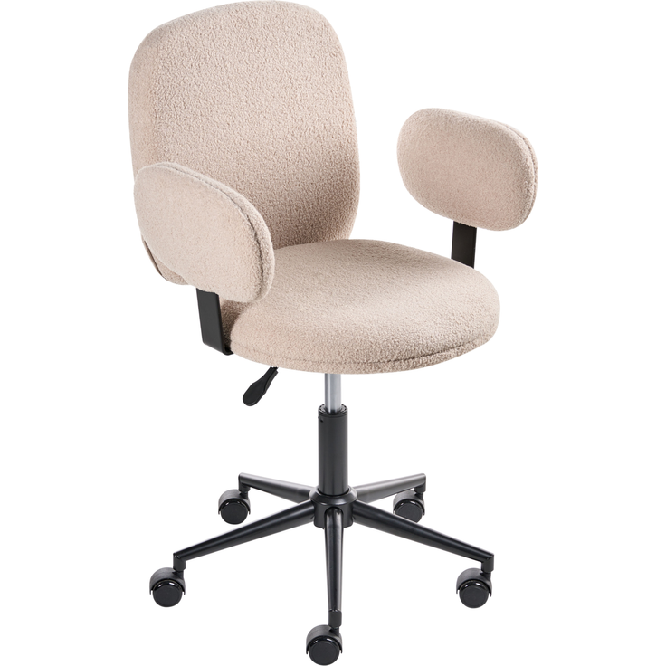 Schreibtischstuhl MORAGA Bouclé Beige – Bild 4