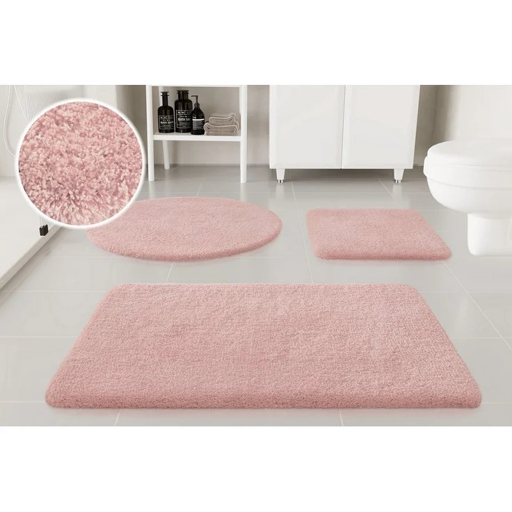 OTTO home Badematte Kaarin, Höhe 30 mm, rutschhemmend beschichtet, schnell trocknend, Polyester, rechteckig, Badteppich, getuftet, flauschig, hochflor, große Farbauswahl – Bild 5