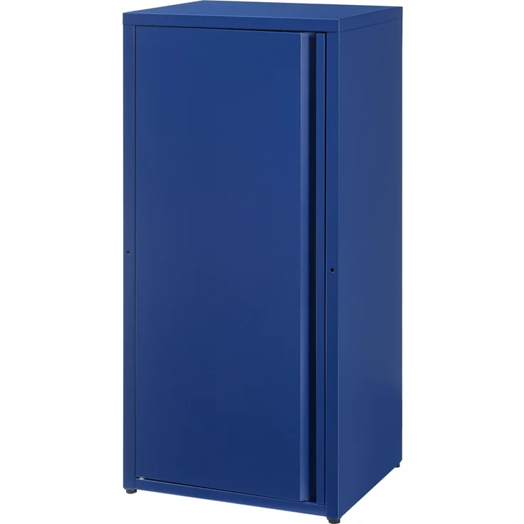 [en. casa] 'Burlöv' Metallschrank, Stahl, 88 x 40 x 35 cm, Blau – Bild 2